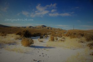 Camping Winnemuccca in the snow 