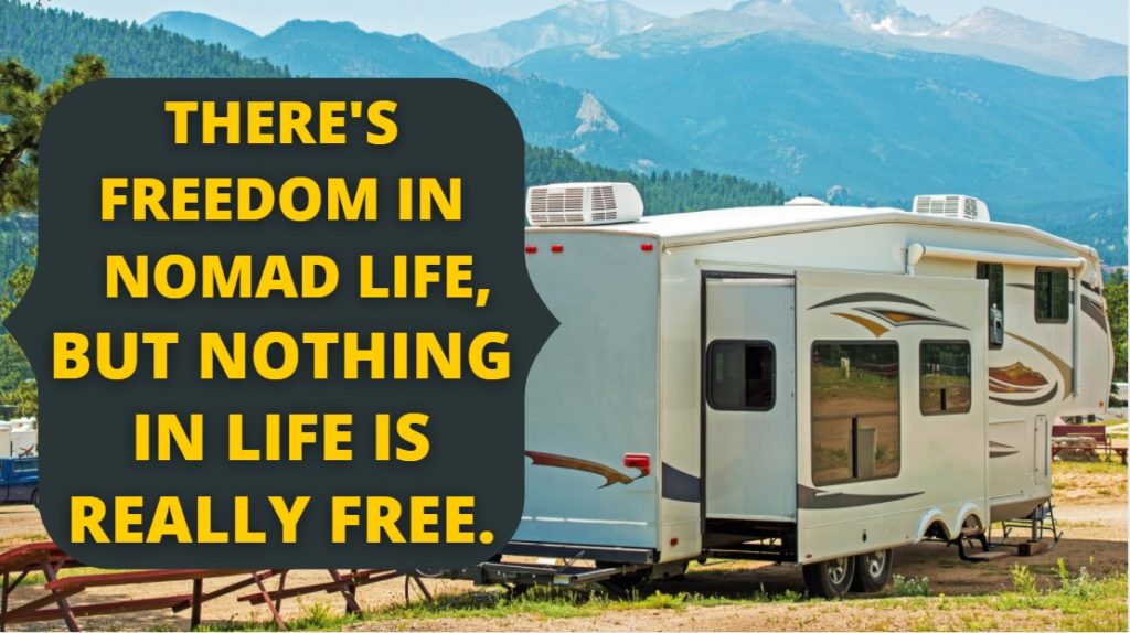 Nomad life budget to travel and live in a Class C RV Full-Time